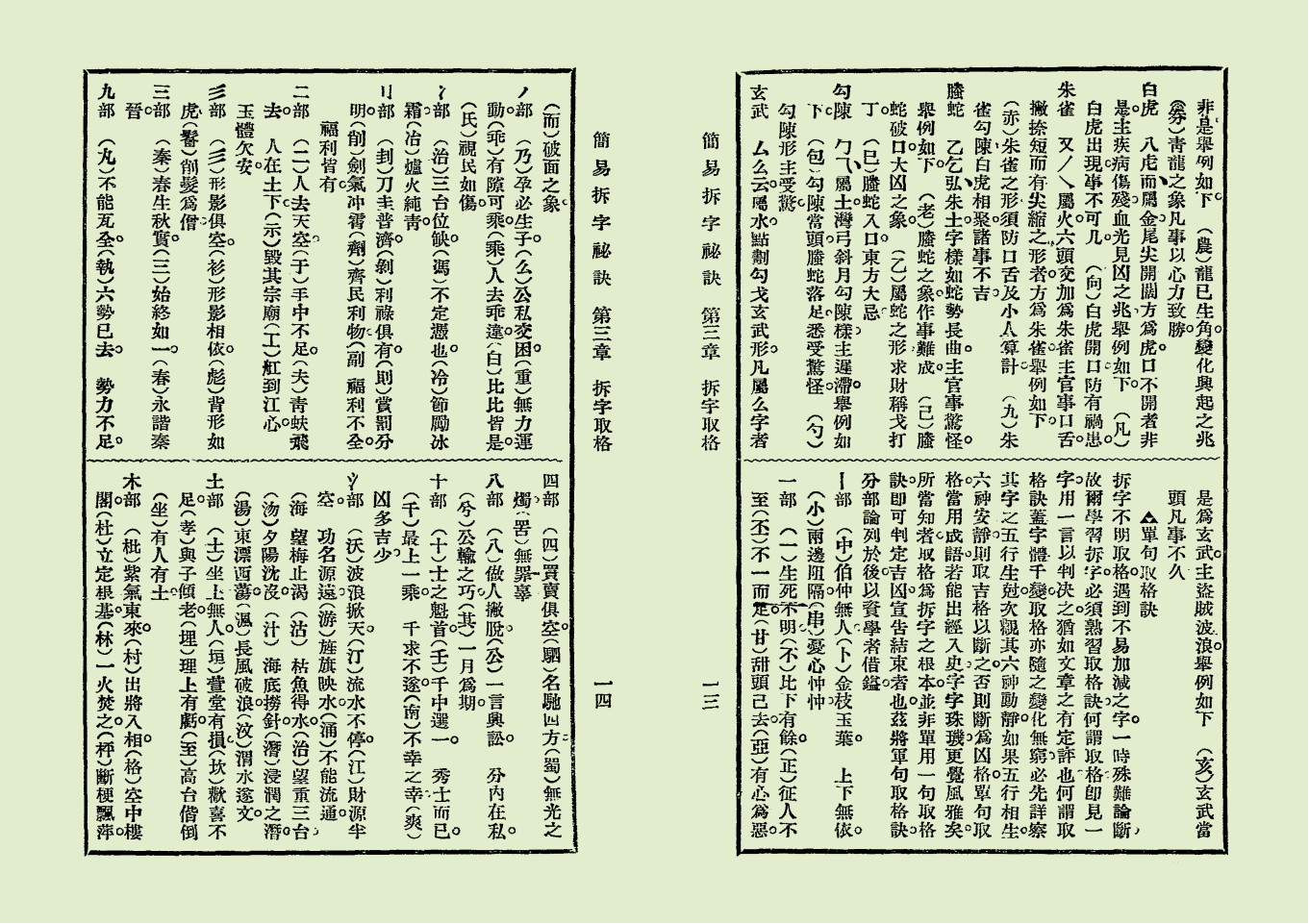 简易拆字秘诀(拆字技巧)