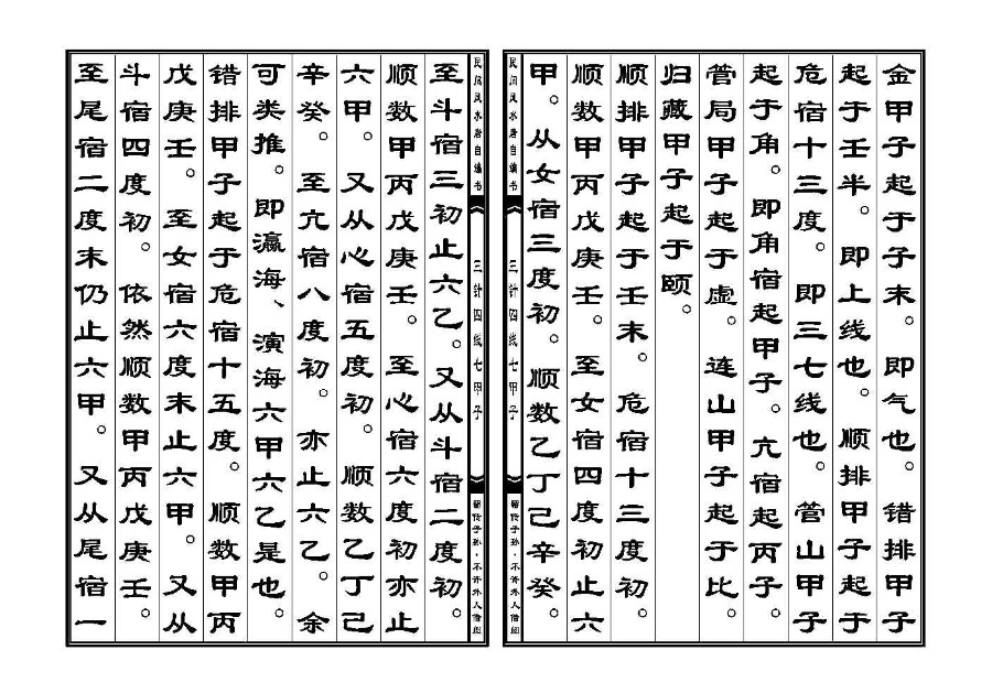 三僚秘传三针四线七甲子分金线法(三针四线七甲子)