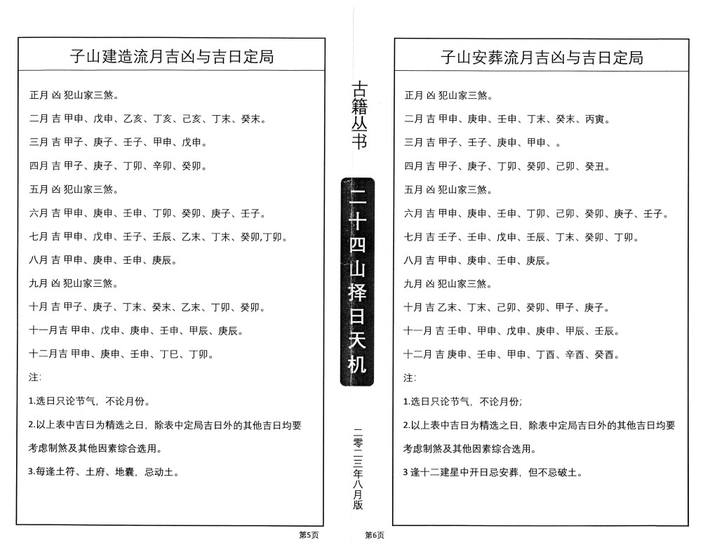 二十四山择日天机（上中下）