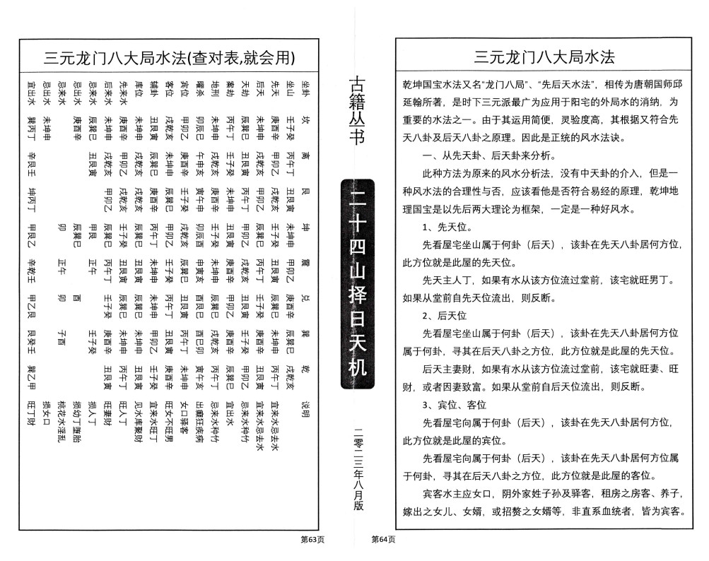 二十四山择日天机（上中下）